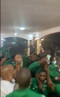 Comoros players celebration