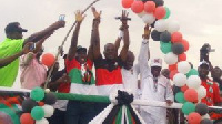 Haruna Iddrisu and Allhaji Innusah Fusheini were both at the constituency campaign launch in Tamale.