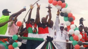 Haruna Iddrisu and Allhaji Innusah Fusheini were both at the constituency campaign launch in Tamale.