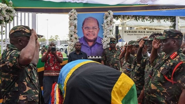 Burial mass of late former Tanzanian president Benjamin Mkapa.