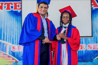 Director of DPSI, Mukesh Thakwani awarding one of the graduands