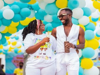 Annica Nsiah-Apau and husband, Okyeame Kwame