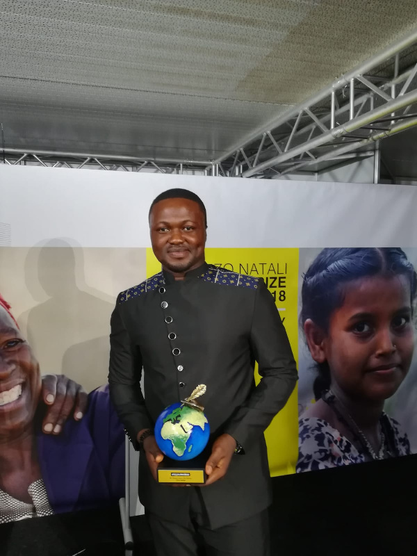 Ridwan Karim Dini-Osman is the winner of Lorenzo Natali Media Prize 2018