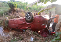 According to the victim, Patrick Ayemah his seat belt saved him