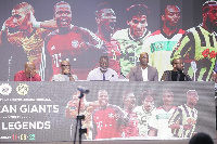 Some Ghanaian football legends at the event