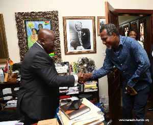 Lucky Mensah and Nana Addo Dankwa Akufo-Addo