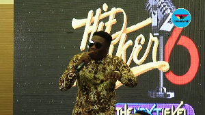 Winner of MTN Hitmaker season 5 performing at the launch