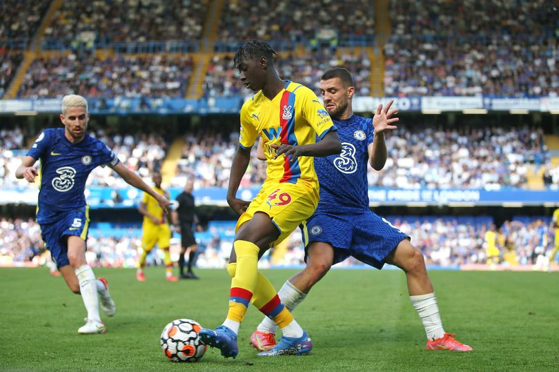 Rak-Sakyi (wearing yellow) in action for his English club side, Crystal Palace