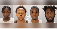 Christina Zogar, 16, Tejan Sherif of Collingdale, 20, Abdoulaye Doucoure, 21, and Alfred Bargor, 22