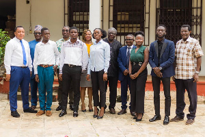 Executives of Legon Chapter of Ghana Institution of Geoscientists