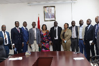 Shirley Ayorkor Botchwey received the 11-member delegation to her office on Monday