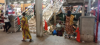 The traders hanged red bands infront of their shops as part of a roadmap towards a protest