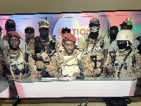 New junta leader Ibrahim Traore announces the takeover on national broadcaster