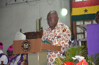 President Nana Addo Dankwa Akufo-Addo addressing the gathering.