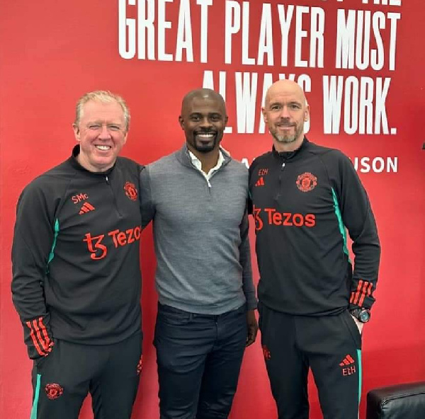 L-R: Steve McClaren, George Boateng, Erik ten Hag