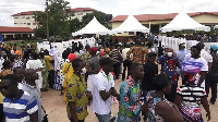 Delegates casting their votes at Dome Kwabenya Constituency