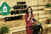 HE Harriet Thompson, The British High Commissioner to Ghana, addressing the Summit