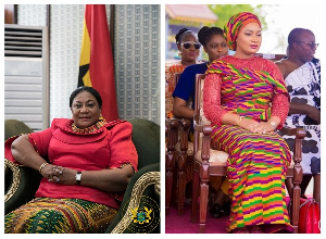 Rebecca Akufo-Addo (Right) and Samira Bawumia (Left)