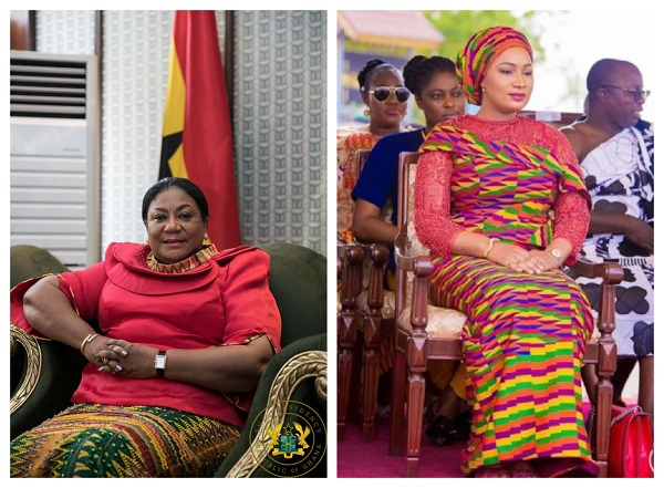 First lady, Rebecca Akuffo-Addo and Second lady, Samira Bawumia