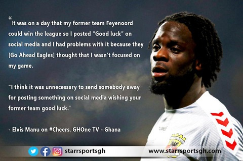 Ghanaian-born Dutch winger, Elvis Manu