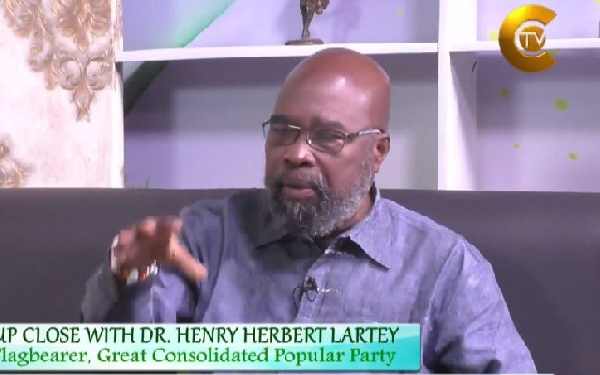 Henry Lartey, presidential candidate of the Great Consolidated Popular Party