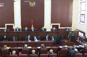 The seven panel judges are headed by Chief Justice Anin Yeboah