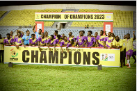 Jonathan Sowah bagged a brace for Medeama Sporting Club to lift the Champions of Champions trophy