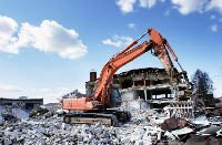 The demolition will help to ensure free-flow of water and make the municipality clean