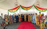 President Akufo-Addo in a group photo with members of the Council of State | File photo