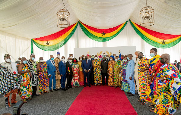 President Akufo-Addo in a group photo with members of the Council of State | File photo