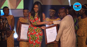 Yvonne Nelson was awarded for empowering women and educating people on Glaucoma