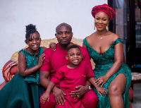 Young business mogul, Lord Ibrahim Sani with his wife and kids