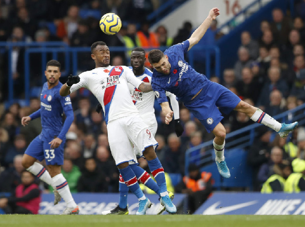 Jordan Ayew featured for Crystal Palace as they lost 4-0 to Chelsea