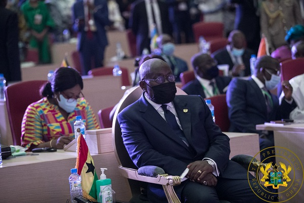 President Nana Addo Dankwa Akufo-Addo at the swearing-in ceremony