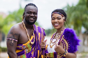 Eddie Nartey and Vida married on September 22, 2018