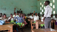 File photo of a teacher in a classroom