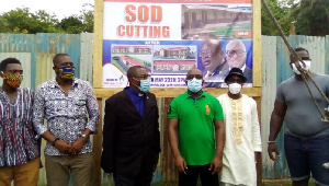 The sod cutting ceremony was led by the Sekondi MP, Andrew Egyapa Mercer