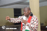 Flagbearer hopeful of the NDC and former boss of the NHIA, Sylvester Mensah