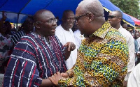 Vice President Dr Mahamudu Bawumia with John Dramani Mahama