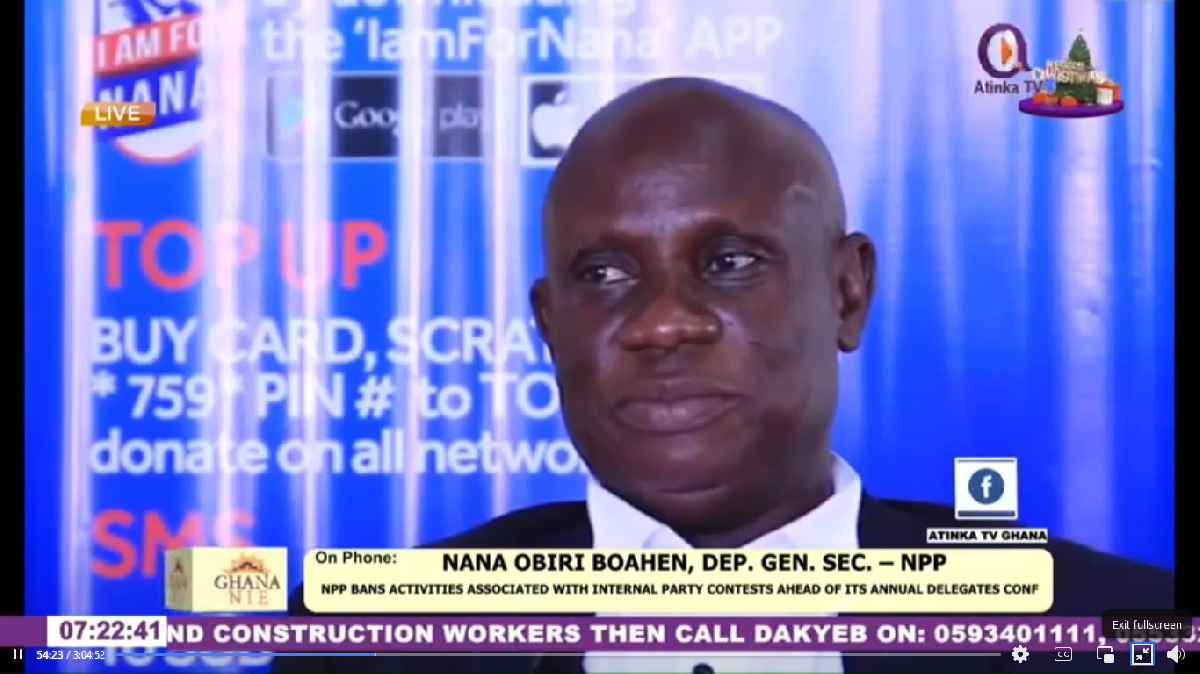 Nana Obiri Boahen, NPP Deputy General Secretary