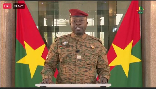 Lt. Col. Paul-Henri Sandaogo Damiba leader of the Feb. 24 Burkina Faso coup