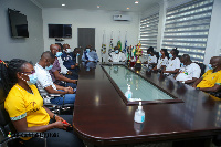 Hasaacas Ladies FC meet the leadership of the Ghana Football Association