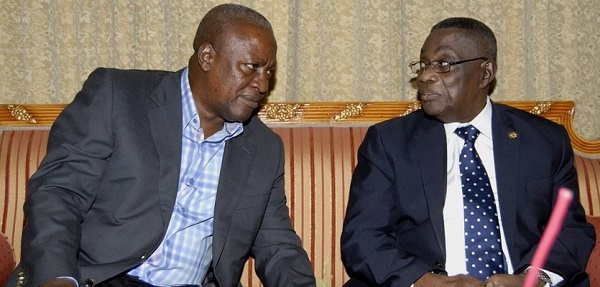 Former President John Mahama and the Late John Evans Atta Mills