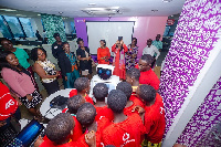 The seventh floor of Vodafone Ghana's headquarters at Airport was packed to capacity