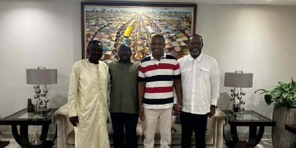 L-R: Nana Nkansah Boadu, Dr. Mahamudu Bawumia, Bernard Antwi-Boasiako, Dr. Matthew Opoku Prempeh