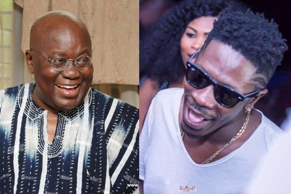 President Akufo-Addo and Shatta Wale