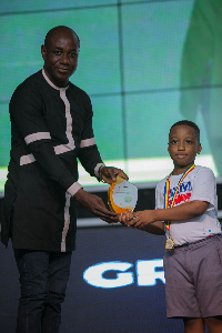 Kaylan Abeka Doku Abbew of Trinity School-Dansoman won in the lower primary competition