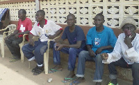 Some of the residents seeking asylum at one of the local churches at Hweehwee