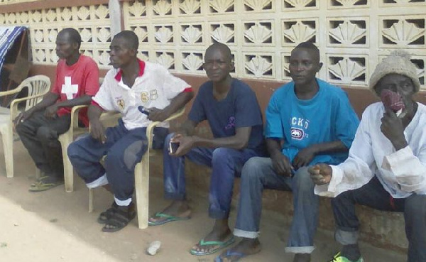 Some of the residents seeking asylum at one of the local churches at Hweehwee