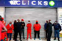 Members of the EFF party demonstrated on Monday